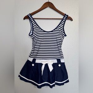 Shore Shapes One Piece Striped Swimwear size 8